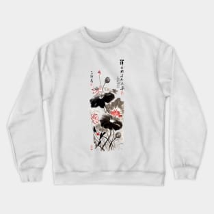 Lotus painting Crewneck Sweatshirt